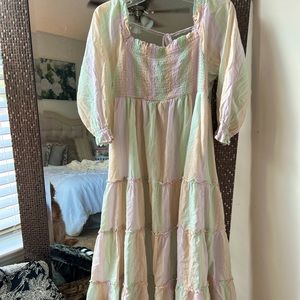 Size M | sherbet colored | worn twice | tie back